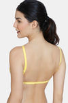 Zivame Beautiful Basics Double Layered Non Wired 3/4Th Coverage Backless Bra - Minion Yellow — thumbnail 4